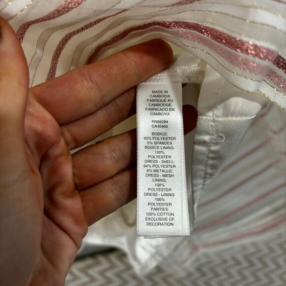 The Children’s Place Striped Jacquard Knit Glitter Dress - Picture 11 of 11